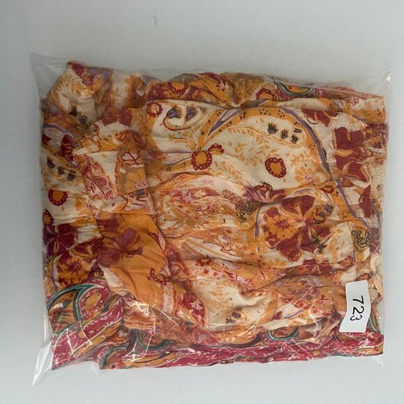 Free People Carmen Jumpsuit Off Shoulder Floral Wide Leg Size XS - Picture 14 of 14